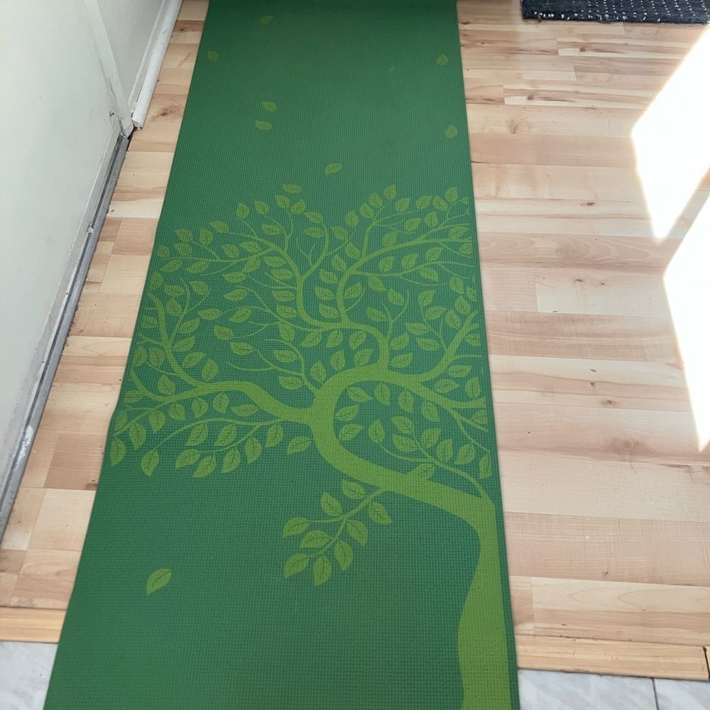 Green Gaiam Tree of Life Yoga Mat